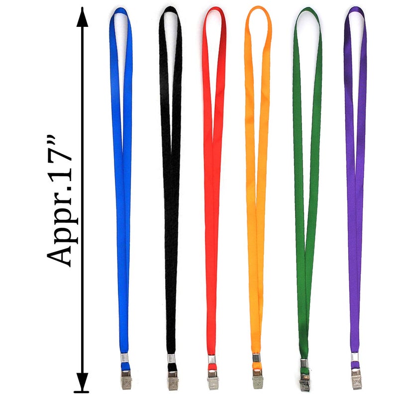 Bird Fiy Purple Lanyards 100 Pack 34" Premium Lanyard Bulldog Clips Bulk Nylon Flat Lanyard with Badge Clip (Purple, 100 Pack) - Image 2